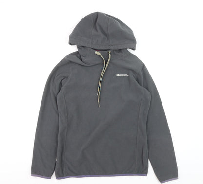 Mountain Warehouse Grey Fleece Pullover Hoodie Unisex L Outdoor