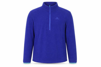 Quechua Men Blue XL Fleece 1/4 Zip Pullover Sweatshirt