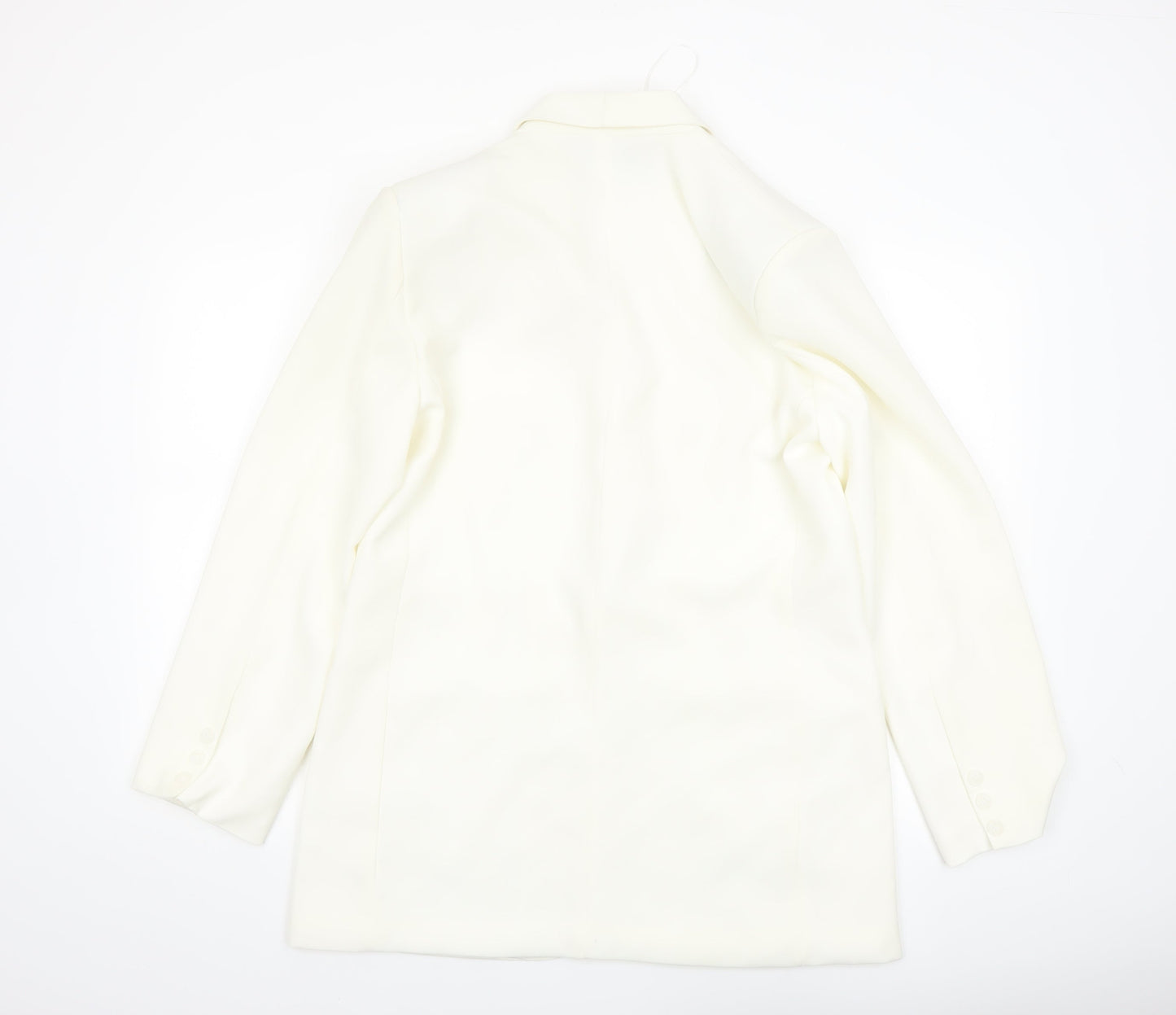 Nasty Gal Women’s White Tuxedo Blazer UK 8 Shawl Lapel
