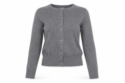 H&M Divided Womens Grey Knit Long Sleeve Cardigan 2XS Slim Fit