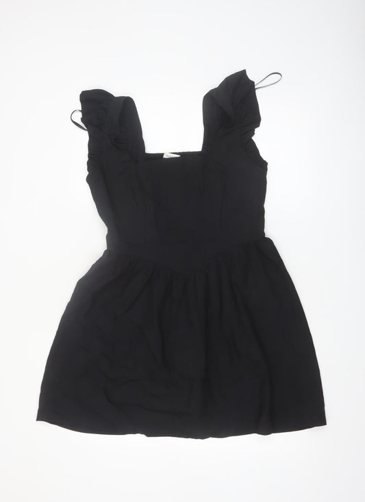 Marks and Spencer Women's Black Size 12 Sleeveless Skater Dress