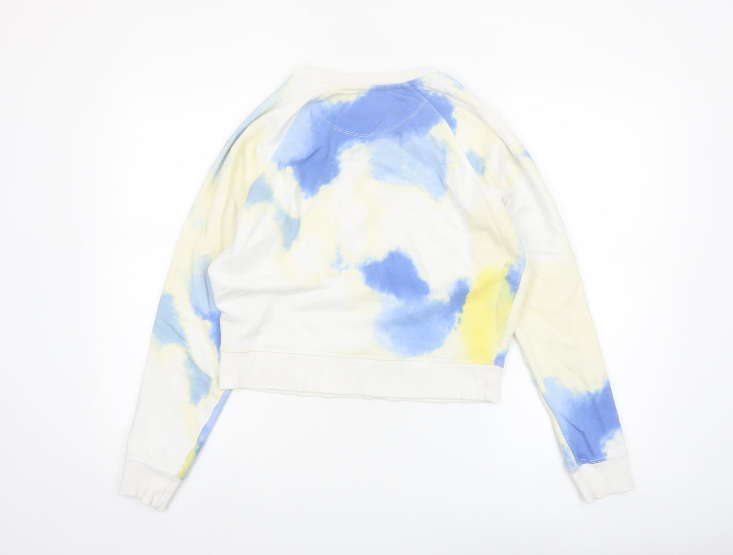 Champion Womens Blue Tie-Dye Pullover Sweatshirt Size M
