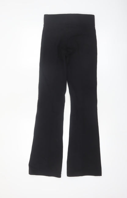 Marks and Spencer Womens Black Flared Stretch Trousers Size 6
