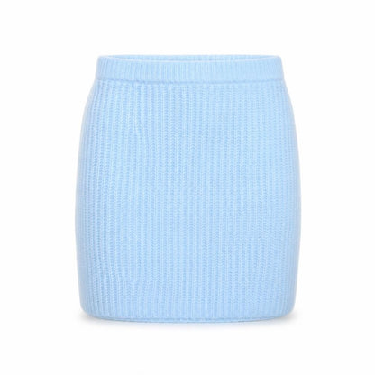 PrettyLittleThing Women’s Blue Knit Short Pencil Skirt Size S
