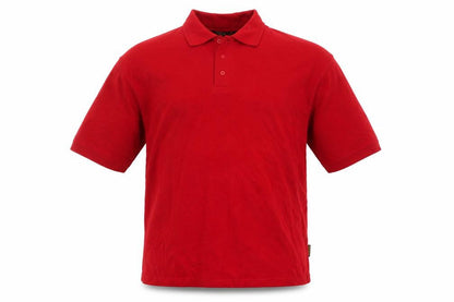 Work Bear Men's Red 2XL Durable Short Sleeve Polo Shirt