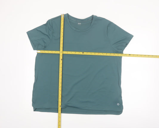 Marks and Spencer Women's Green Goodmove Active T-Shirt Size 20