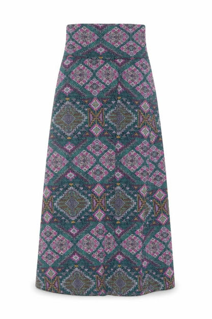 Mossimo Women’s Multicoloured Geometric Midi A-Line Skirt XS