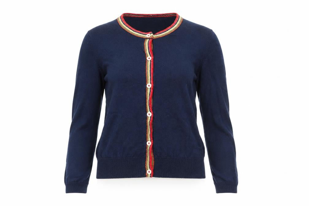 Cath Kidston Women's Blue Cardigan Small Knit Button Front