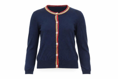 Cath Kidston Women's Blue Cardigan Small Knit Button Front