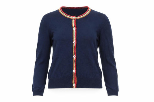 Cath Kidston Women's Blue Cardigan Small Knit Button Front