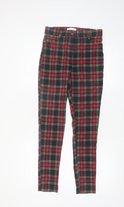 Primark Women’s Multicoloured Plaid Skinny Trousers Size 12