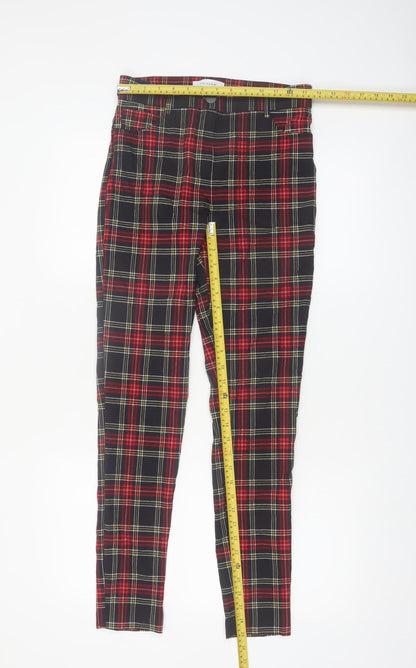 Primark Women’s Multicoloured Plaid Skinny Trousers Size 12