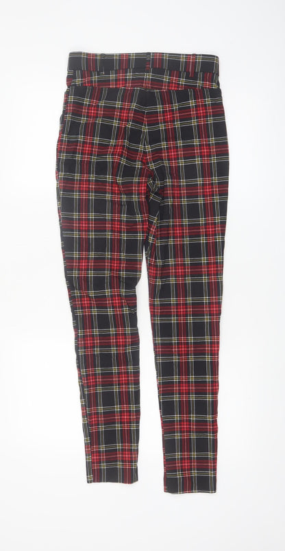 Primark Women’s Multicoloured Plaid Skinny Trousers Size 12