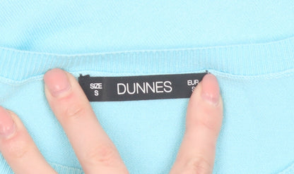 Dunnes Women Blue Basic Short Sleeve Crew Neck T-Shirt S