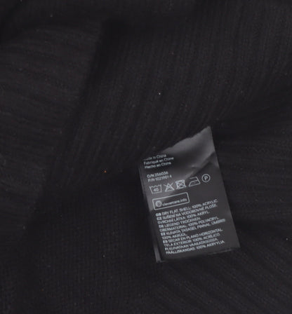 H&M Divided Womens Black XS Graphic Pullover Jumper Crew Neck