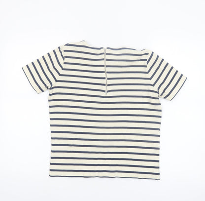 Whistles Women’s Multicoloured Striped Cotton T-Shirt Size 8