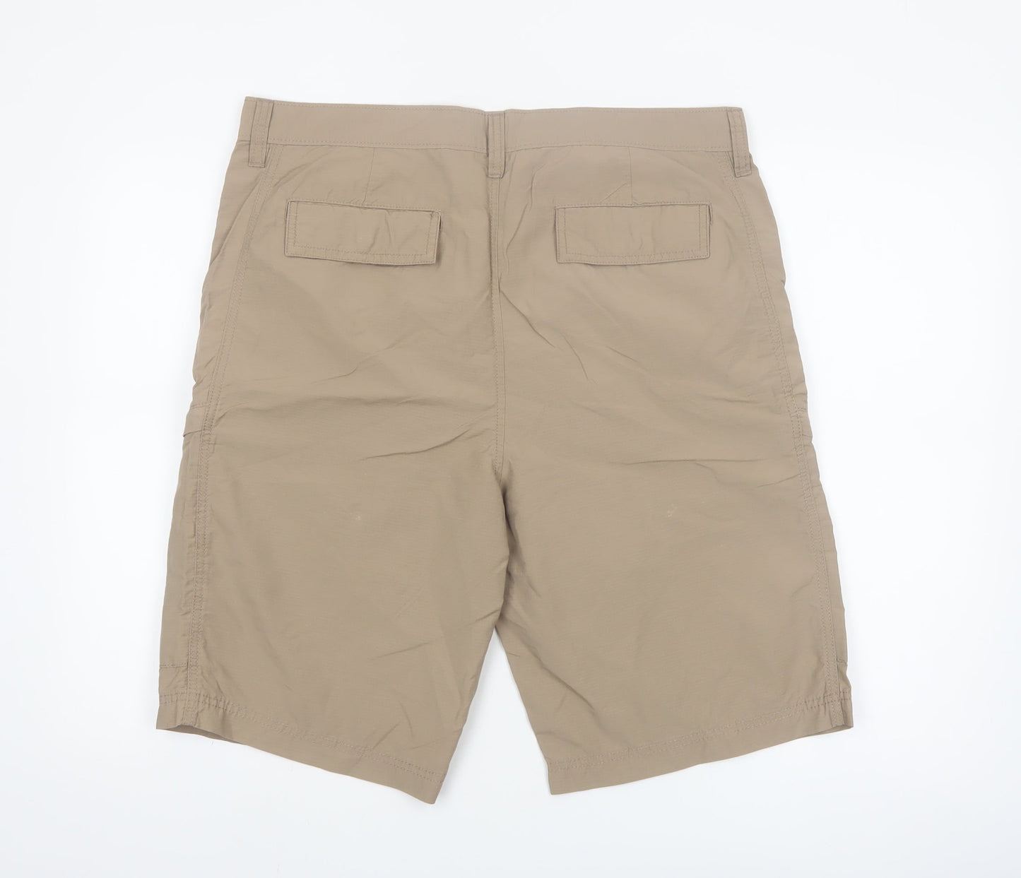 Dunnes Stores Men's Beige Cargo Shorts Size L 36in Cotton Blend