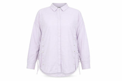 Mint Velvet Women's Purple Cotton Button-Up Shirt Size 14