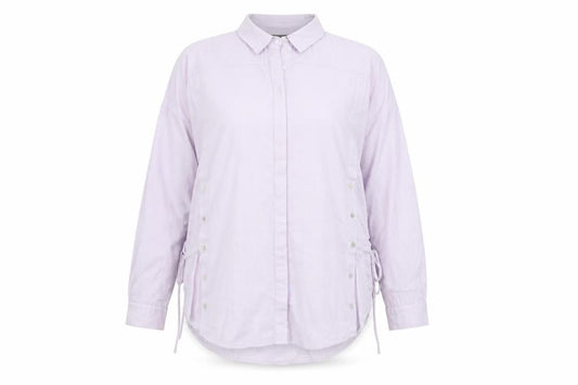 Mint Velvet Women's Purple Cotton Button-Up Shirt Size 14