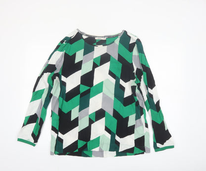 Cecil Women’s Multicoloured Geometric Viscose Blouse M
