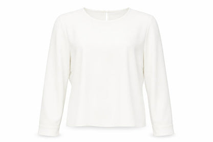 Dunnes Women Ivory Long Sleeve Woven Blouse Size 16