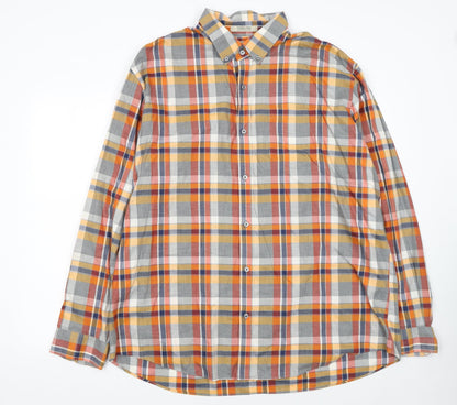 L.L. Bean Men's Multicoloured Plaid Cotton Button-Up Shirt XL Regular Fit