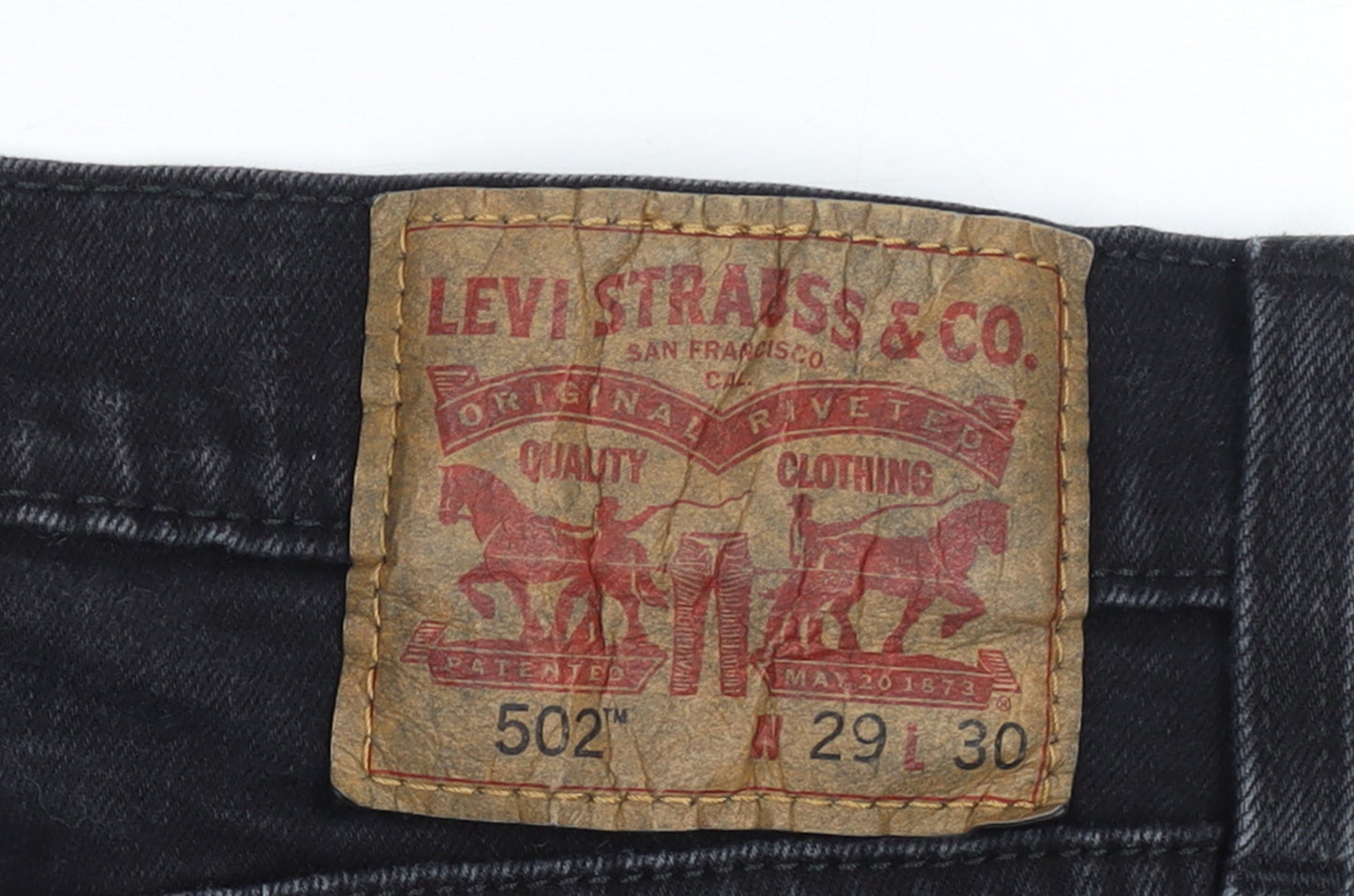 Levi’s Women’s Black 502 Regular Straight Stretch Jeans W29 L30
