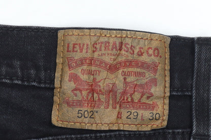 Levi’s Women’s Black 502 Regular Straight Stretch Jeans W29 L30
