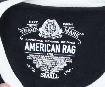 American Rag Women Black White Polar Bear Christmas Sweatshirt Small