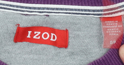 IZOD Women Purple Crew Neck Pullover Sweatshirt Size S