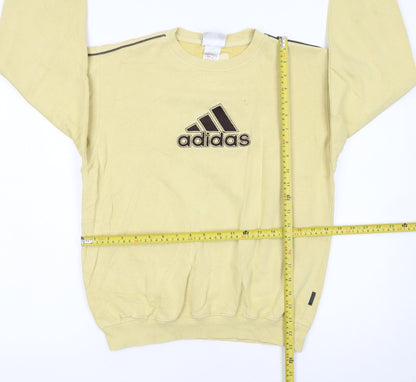 Adidas Girls Beige Embroidered Logo Pullover Sweatshirt 14 Years
