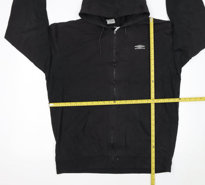 Umbro Men's Black XL Full Zip Hoodie Sweatshirt