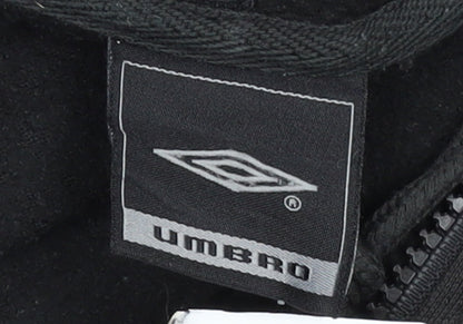 Umbro Men's Black XL Full Zip Hoodie Sweatshirt
