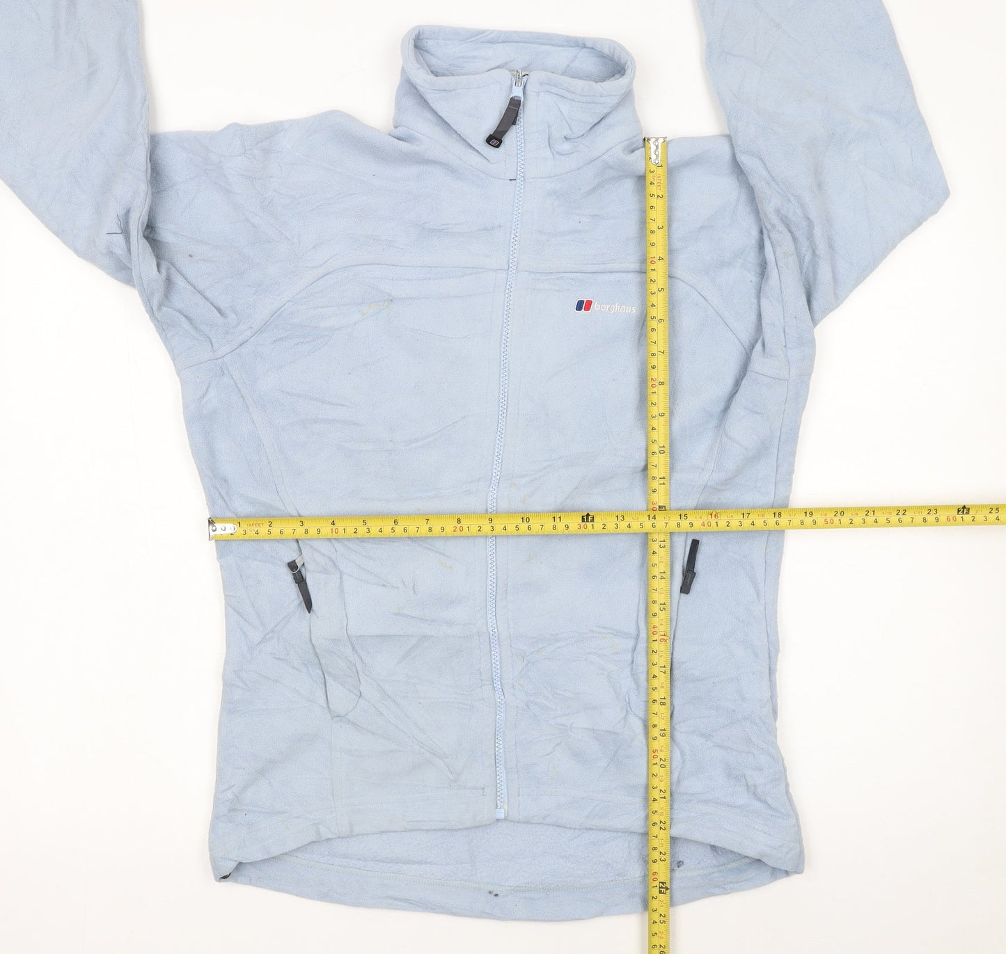 Berghaus Women's Blue Fleece Full Zip Mid-Length Jacket Size 10