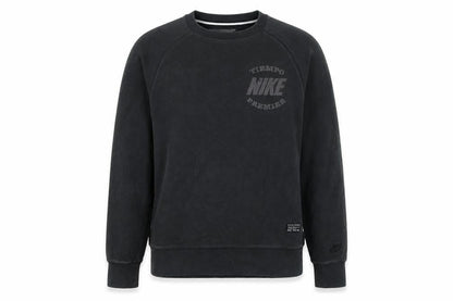 Nike Women Black Medium Pullover Sweatshirt Cotton Blend