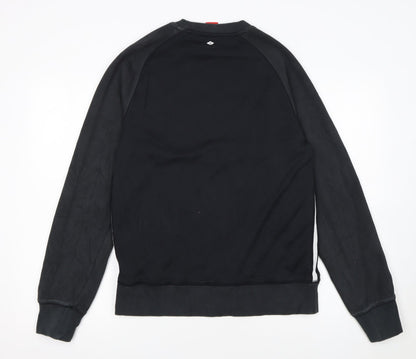 Nike Women Black Medium Pullover Sweatshirt Cotton Blend
