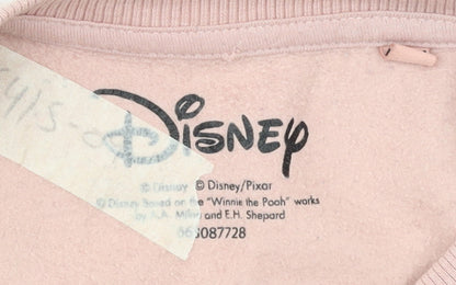 Disney Women Pink Minnie Mouse Graphic Pullover Sweatshirt Size 10 M