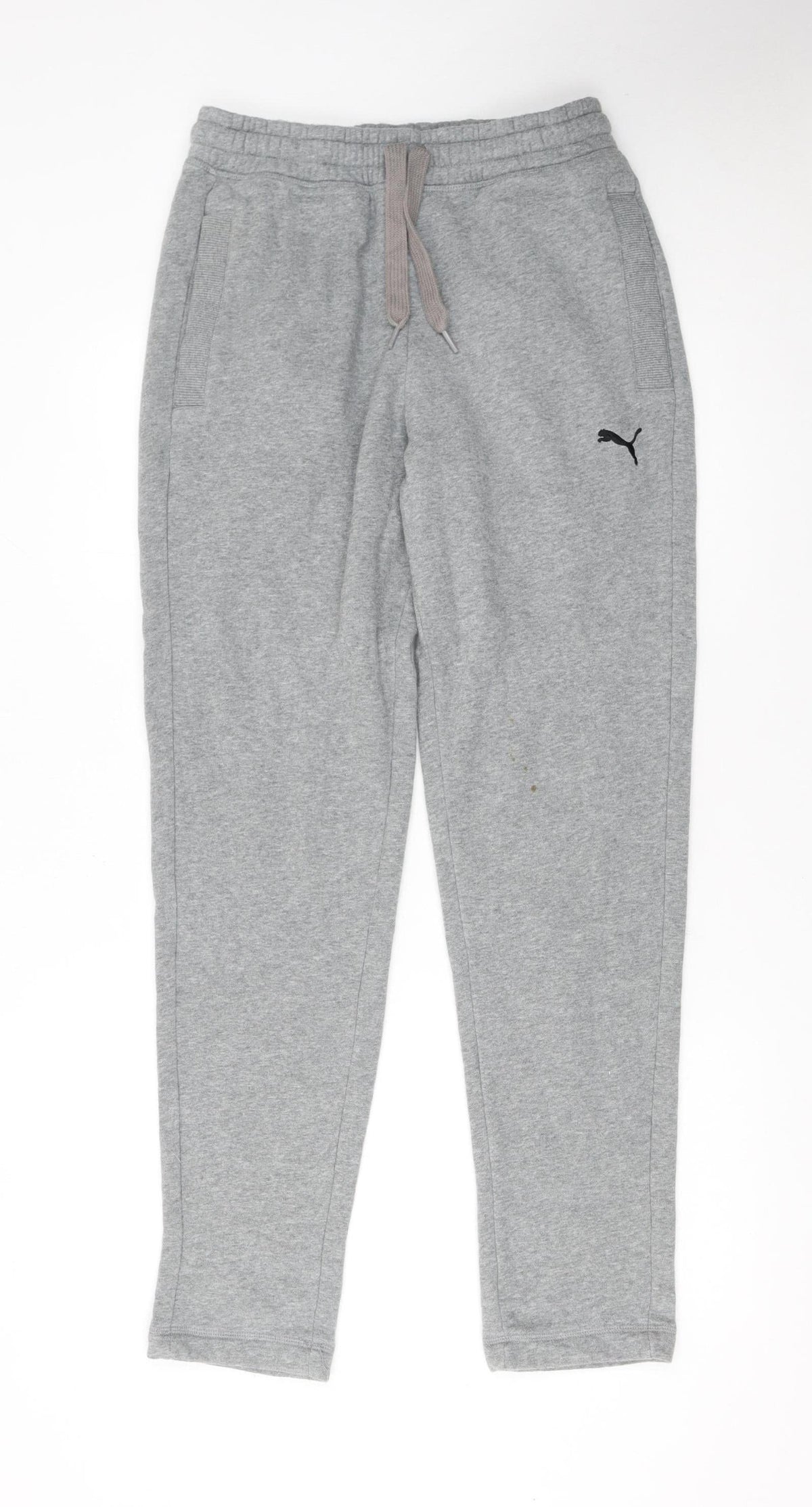 Puma Men's Grey Sweatpants S Regular Fit Lightweight Joggers