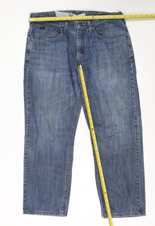 Lee Premium Select Men’s Blue Straight Leg Jeans 36x29 Cotton Denim