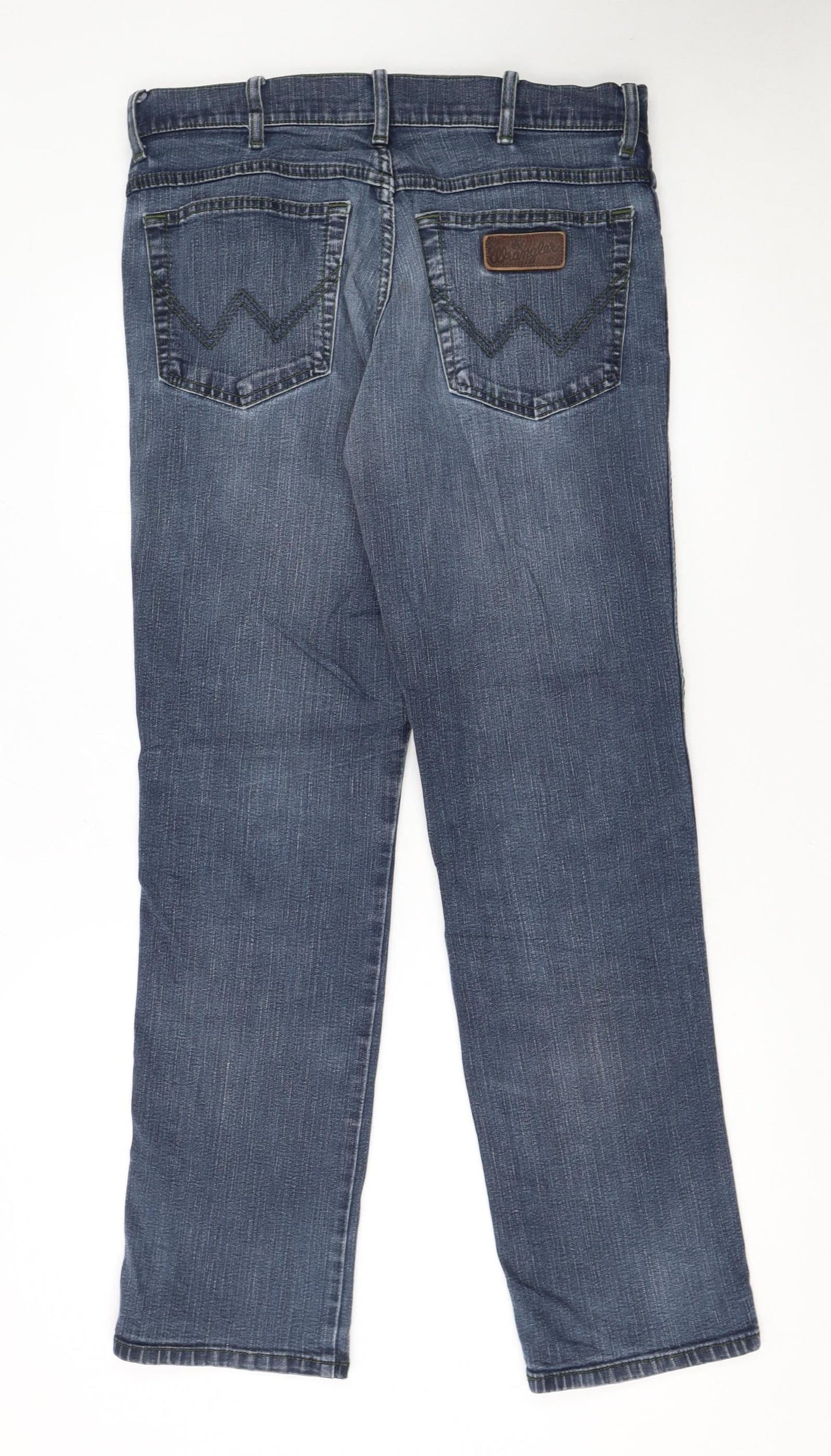 Wrangler Men's Blue Texas Stretch Straight Leg Jeans W33 L32