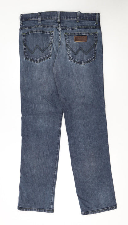 Wrangler Men's Blue Texas Stretch Straight Leg Jeans W33 L32