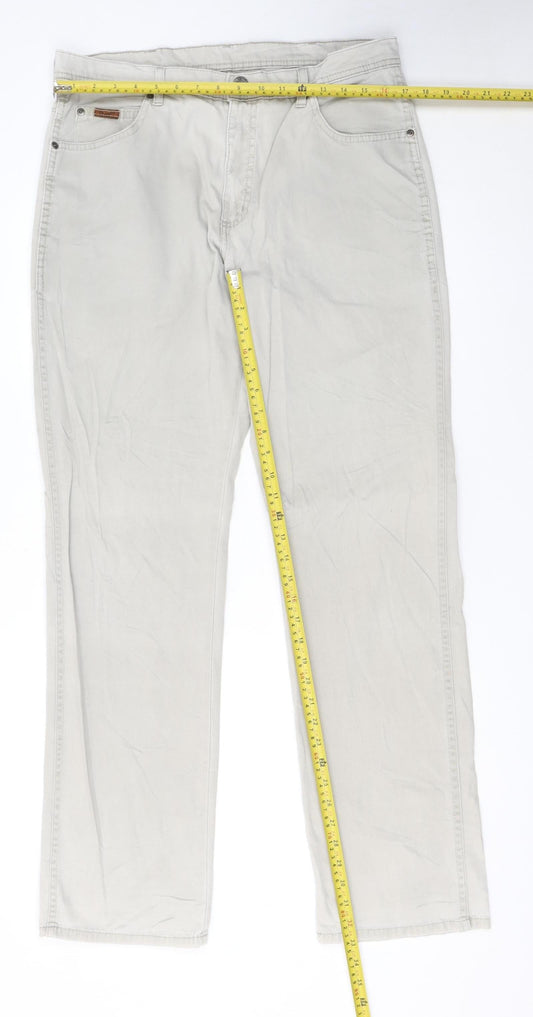 Wrangler Men's Beige Texas Stretch Straight Jeans W36 L34