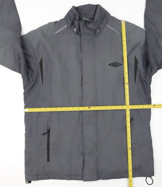 Umbro Men's Grey XL Windbreaker Activewear Jacket