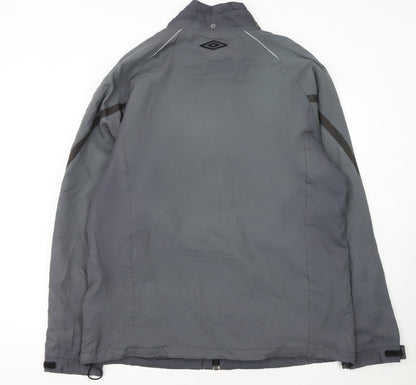 Umbro Men's Grey XL Windbreaker Activewear Jacket