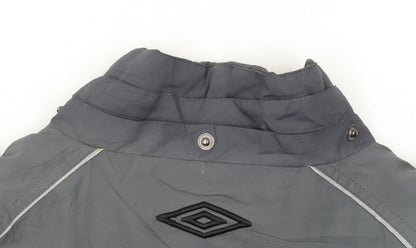 Umbro Men's Grey XL Windbreaker Activewear Jacket