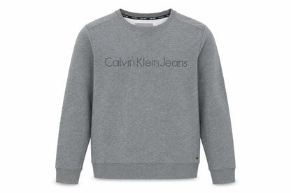 Calvin Klein Jeans Men's Grey Crew Neck Logo Sweatshirt Size S