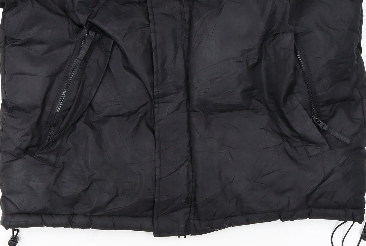 U.S. Polo Assn. Men's Black M Puffer Jacket Polyester Winter