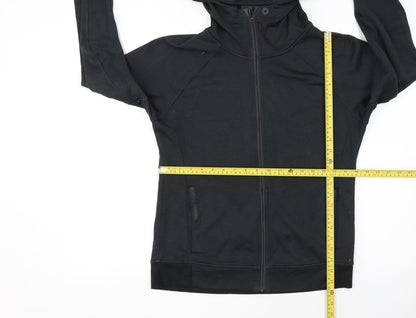 Adidas Womens Black Medium Full Zip Hooded Sweatshirt