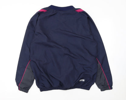 Asics Women's Navy Pullover Sweatshirt L Polyester Sports Top
