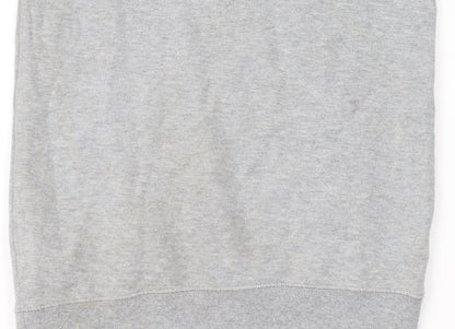 Nike Womens Grey XS 1/4 Zip Hooded Sweatshirt